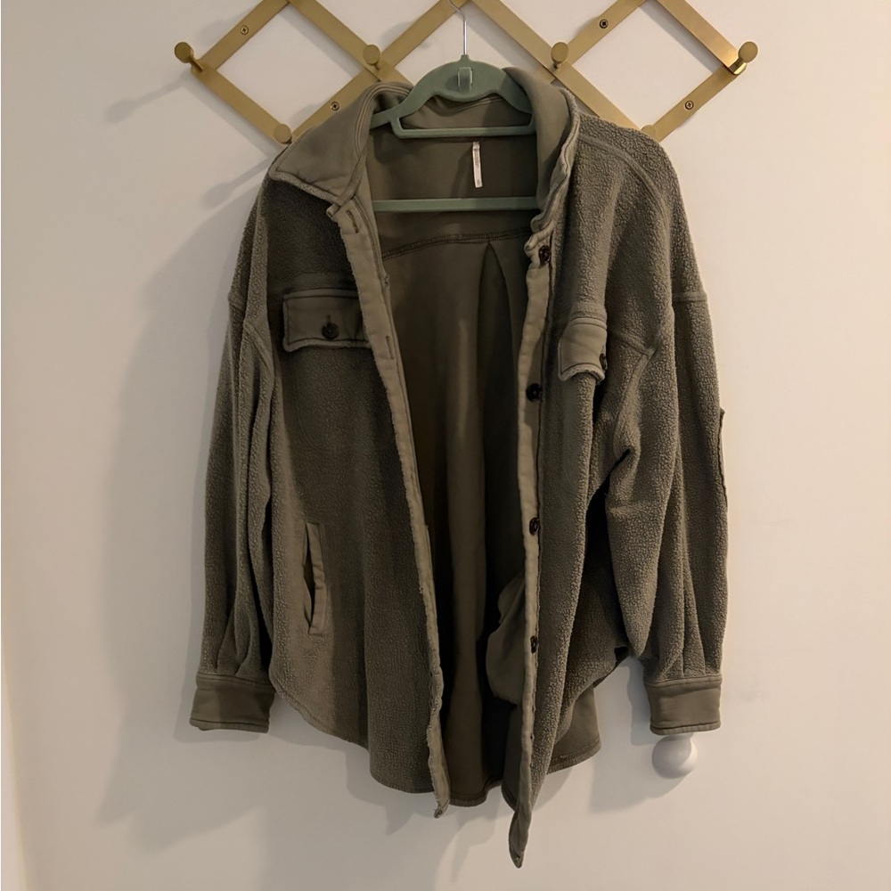 Free People Ruby Fleece Jacket (Oversized Fit)